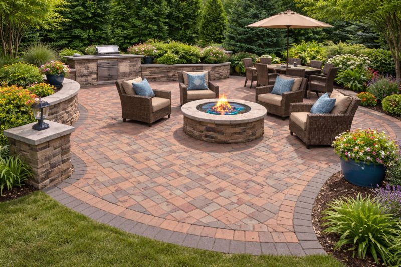 Patio Brick Installation in Framingham, MA